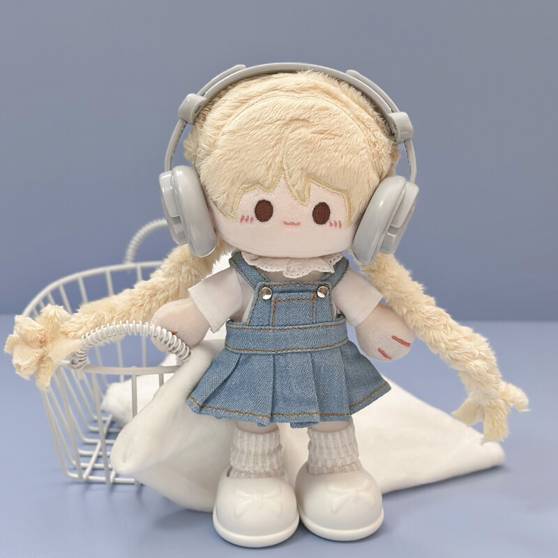 Denim Skirt Set, Base Shirt Dress, Slip Dress, 10cm Cotton Doll Clothes, Lower Garment Skirt Denim Skirt Set, Base Shirt Dress, Slip Dress, 10cm Cotton Doll Clothes, Lower Garment Skirt