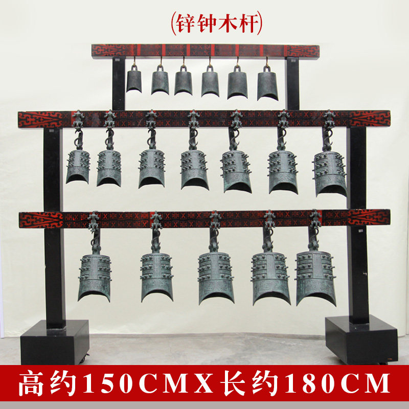 定製青銅器曾侯乙編鐘、編磬古典中式仿古擺件演奏樂器拍戲影視用-淘寶