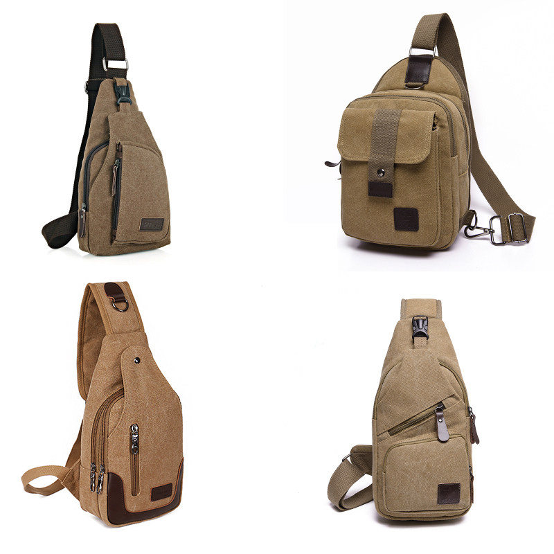 Bag Pack 2019 new men's chest bag Cloth Bag Slanted Satchel Bag man bag Single shoulder bag Han edition Little Shoulder Bag Casual purse