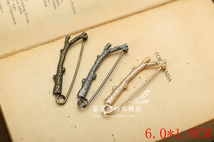 Đa dạng của trâm tre trâm cài chốt lớn khóa khăn quàng cổ áo len áo len pha lê nữ phụ kiện khóa huy hiệu đảng cài áo