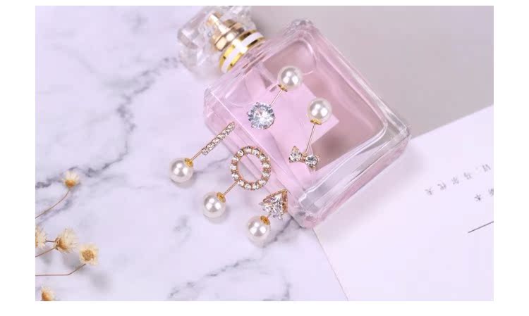 Ngọc trai hai đầu chống ánh sáng pin pin trâm cài cổ áo khóa khuy măng sét zircon pin áo len pin phụ kiện trâm cài áo