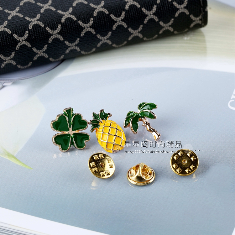 Trâm nữ phụ kiện Hàn Quốc dễ thương huy hiệu pin áo phim hoạt hình trâm cài áo len trang trí huy hiệu gai khóa ngựa - Trâm cài cài áo cao cấp