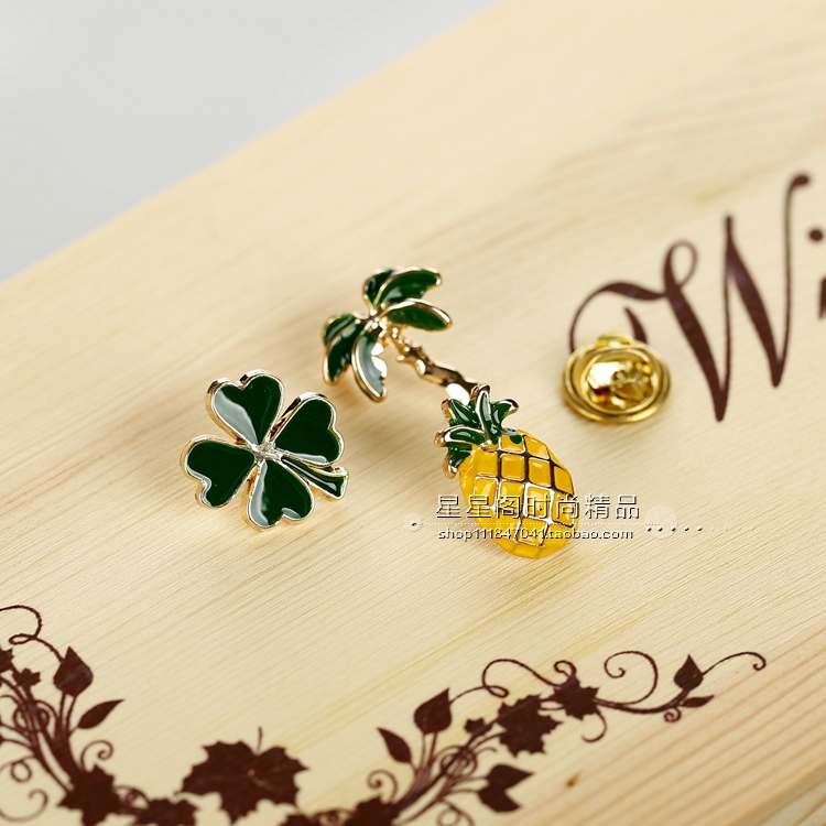 Trâm nữ phụ kiện Hàn Quốc dễ thương huy hiệu pin áo phim hoạt hình trâm cài áo len trang trí huy hiệu gai khóa ngựa - Trâm cài cài áo cao cấp