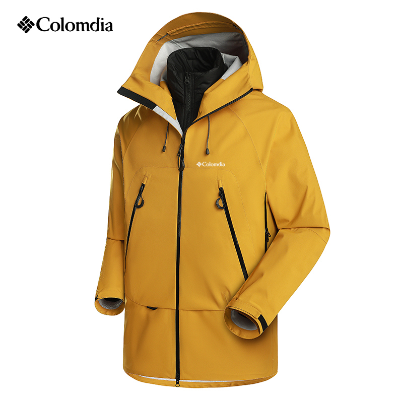 Colin's Three-In-One Unisex Outdoor Functional Jacket, Hooded Windproof and Waterproof Jacket, Autumn and Winter Mountaineering Clothing
