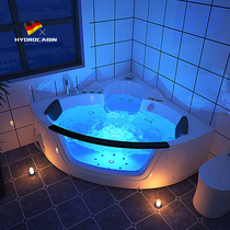 Intelligent constant temperature heating double surfing jacuzzi Triangle fan-shaped couple adult household oversized villa bath