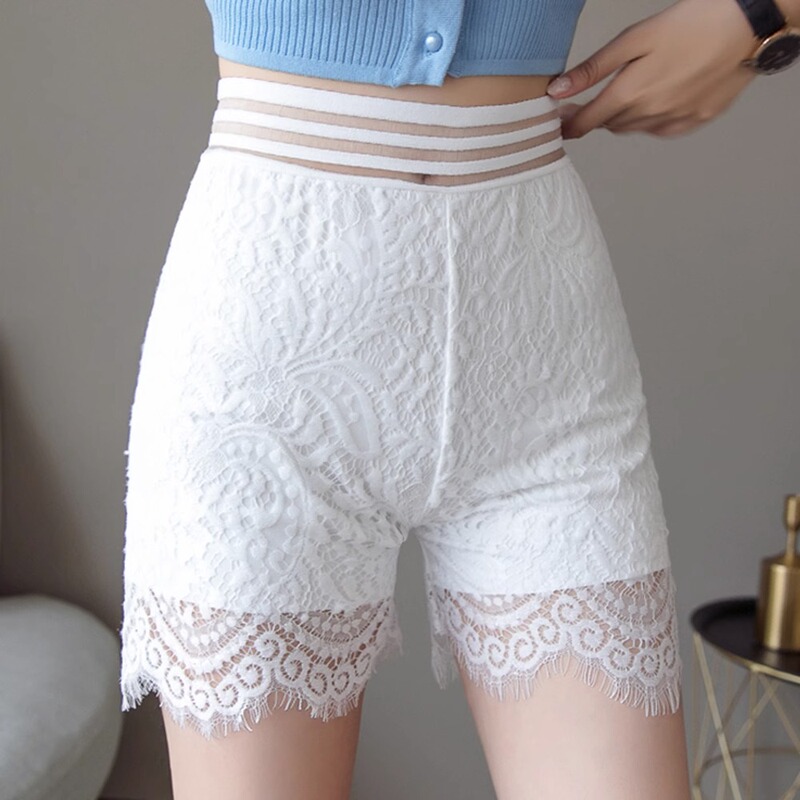 Lace Leggings for Women, Summer Thin Style, Plus Size, Breathable Fairy Pants, Inner Wear with Skirts, Shorts, Safety Pants for Women