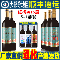  Jilin Tonghua wine red plum 9 degrees 15 degrees domestic sweet red wine Old red plum flagship quality origin delivery