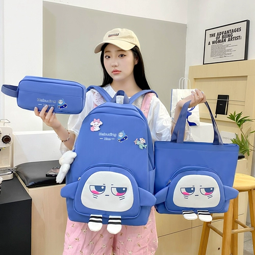 Ранец, сумка через плечо, мультяшный рюкзак, в корейском стиле, для средней школы