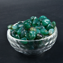 Buddha statues pagodas mantra plates Tibetan supplies seven gemstones green agate gemstones 2 5 yuan 1 tael