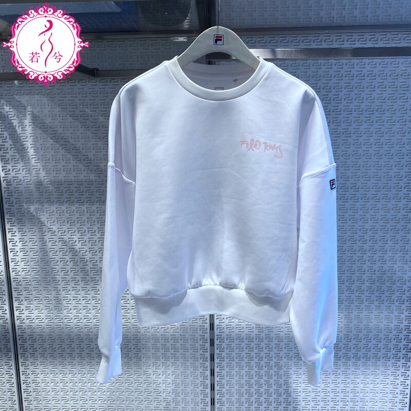 FILAFila necroswomen 2022 spring ladies fashion round collar blouses knitted hooded sweatshirt A11W213203