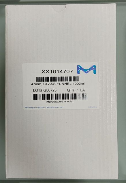 Millipore用于真空过滤的Millipore玻璃漏斗XX1014707 1L 47mm