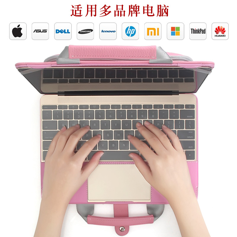Shockproof Laptop Protective Case, Protective Inner Sleeve, Storage Protective Bag Suitable for Lenovo Xiaoxin, Huawei Mate14, Apple MacBook Air13, Female, Asus, Hp, Dell 15.6inch