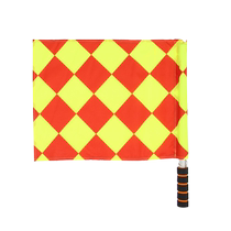 Football match Referees Flag Picks Side Instrumental Thicken Red Yellow Card Referee Equipped Whistleblowing Tooth Whistle Side Cut
