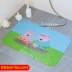 Piggy trang phòng tắm chống trượt mat tắm vòi sen PVC massage sàn mat nhà vệ sinh phim hoạt hình sàn mat - Thảm sàn