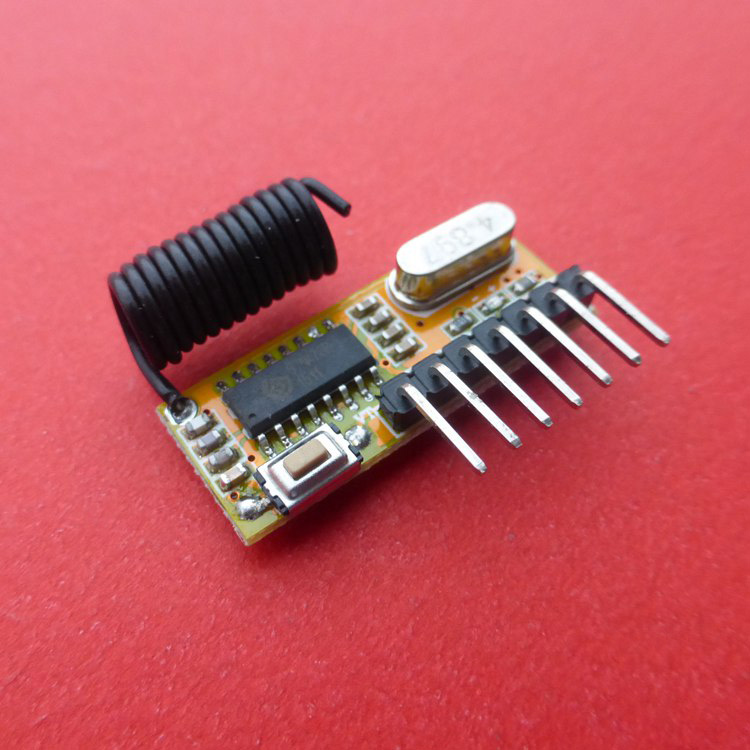 315M Small volume ultra-heterodyn learning type wireless receiving module supports fixed code learning code remote control RXB12G