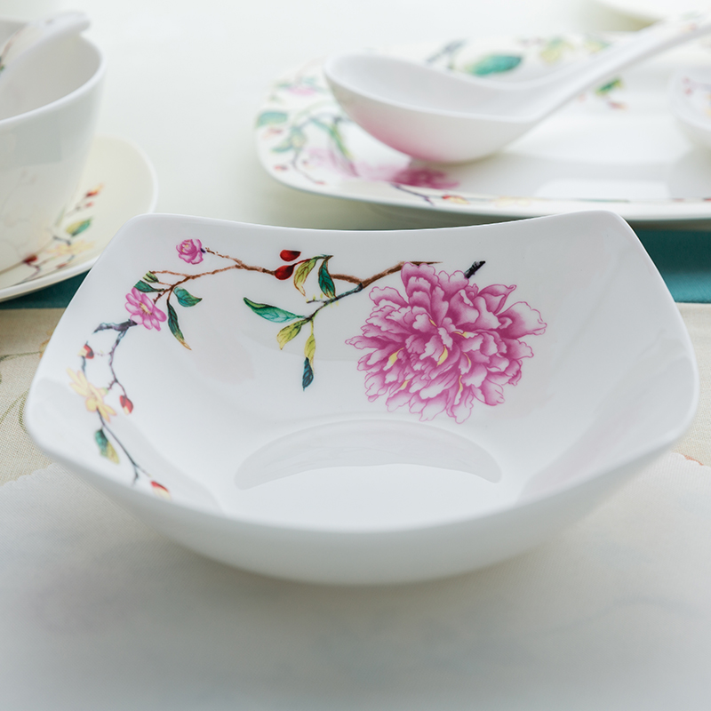 Ronda about ipads China new Chinese style suit creative move ceramic tableware household dish dish combination fragrance garden