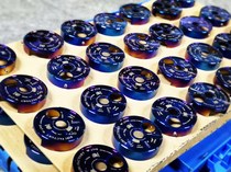 FORCE155 Taiwan BIBI lock cover SMAX155 fourth generation Cygnus stainless steel burning titanium