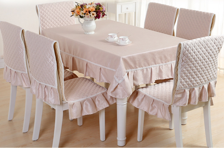 Vải hiện đại đơn giản vải bàn cà phê vải vải ghế ghế đệm bao gồm đặt bàn và ghế sau bao gồm ghế bọc khăn trải bàn nhà hàng