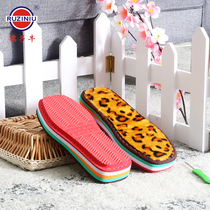 Childrens Bull Autumn Winter New Soles Handwoven Warm Non-slip Long Plush Sole Hook Shoes Slippers Cotton Shoes Bottom