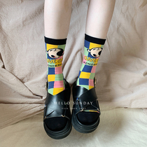 Personality funny naughty cute cartoon socks women cotton autumn and winter thick tide ins Popeye Japanese and Korean