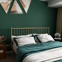 The Nordic wrought-iron beds 1 8 m 1 5 meters of small-sized double modern minimalist titanium stainless steel mesh red ins Wind bed