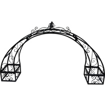 Iron Art Arch Flower Shelf Door Stack Door Head Decoration Villa Arches Shelf Iron Art Courtyard Door Post Vaulted Flower Racks Set to do