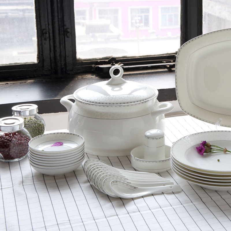 Ipads ipads China porcelain palace product pan big ears simmering soup pot tangshan Jane the ipads porcelain tableware attachment