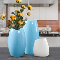 Bình gốm, phòng khách, cắm hoa văn phòng, trang trí nhà cửa, quà cưới, chai sứ nhỏ châu Âu sáng tạo - Vase / Bồn hoa & Kệ chau trong cay
