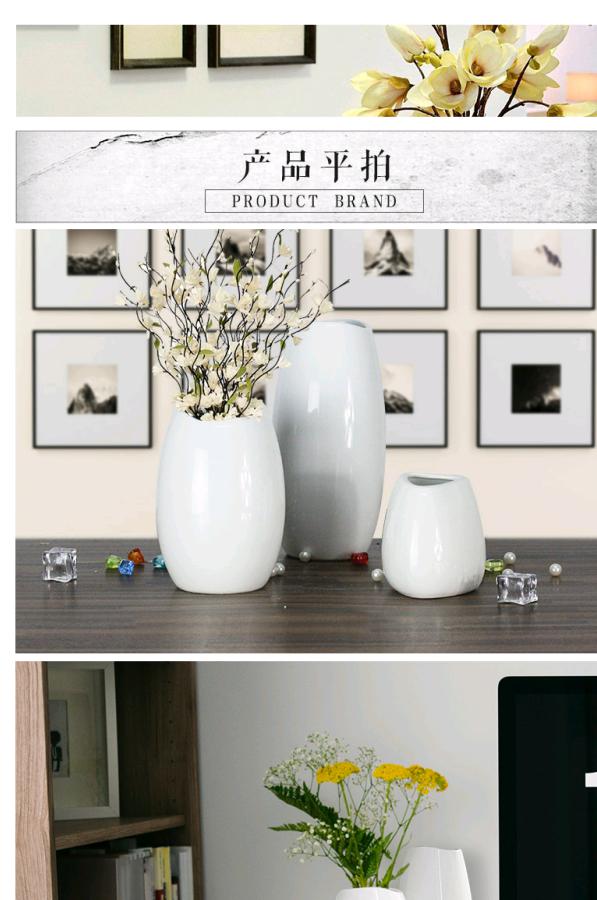 Bình gốm, phòng khách, cắm hoa văn phòng, trang trí nhà cửa, quà cưới, chai sứ nhỏ châu Âu sáng tạo - Vase / Bồn hoa & Kệ chậu cây để bàn