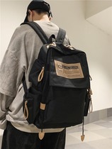 Japan School Bag Mens Tide Cool Backpack High School College Students Large Capacity Tide Cards Computer Double Shoulder Bag Women