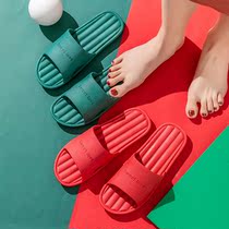 Japanese Home Use Slippers Female Summer Room Non-slip Silent Silent Couple Bathroom Softbottom Men Cool Slippers