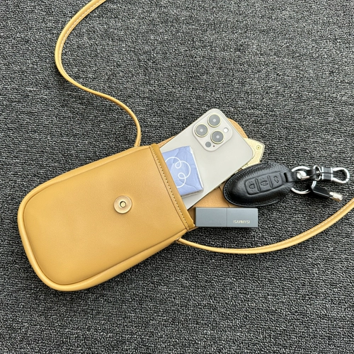 Небольшая небольшая сумка, сумка для телефона, мобильный телефон, из натуральной кожи