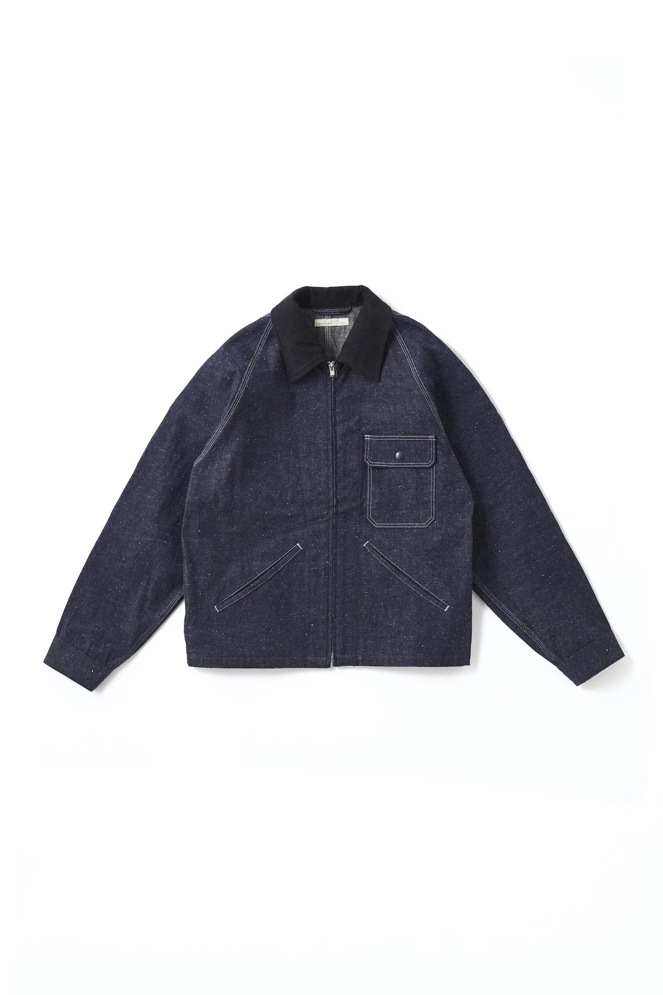 OLD JOE 拉链牛仔夹克ROLL COLLAR ZIP JACKET - 201ZOJ-JK04：复古潮流