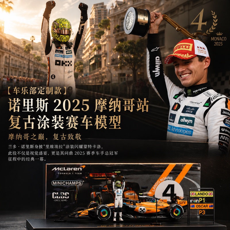 In-Stock 1:64 Mini Mclaren Mcl39 Norris 2025 Monaco Championship F1 Car Model In-Stock 1:64 Mini Mclaren Mcl39 Norris 2025 Monaco Championship F1 Car Model