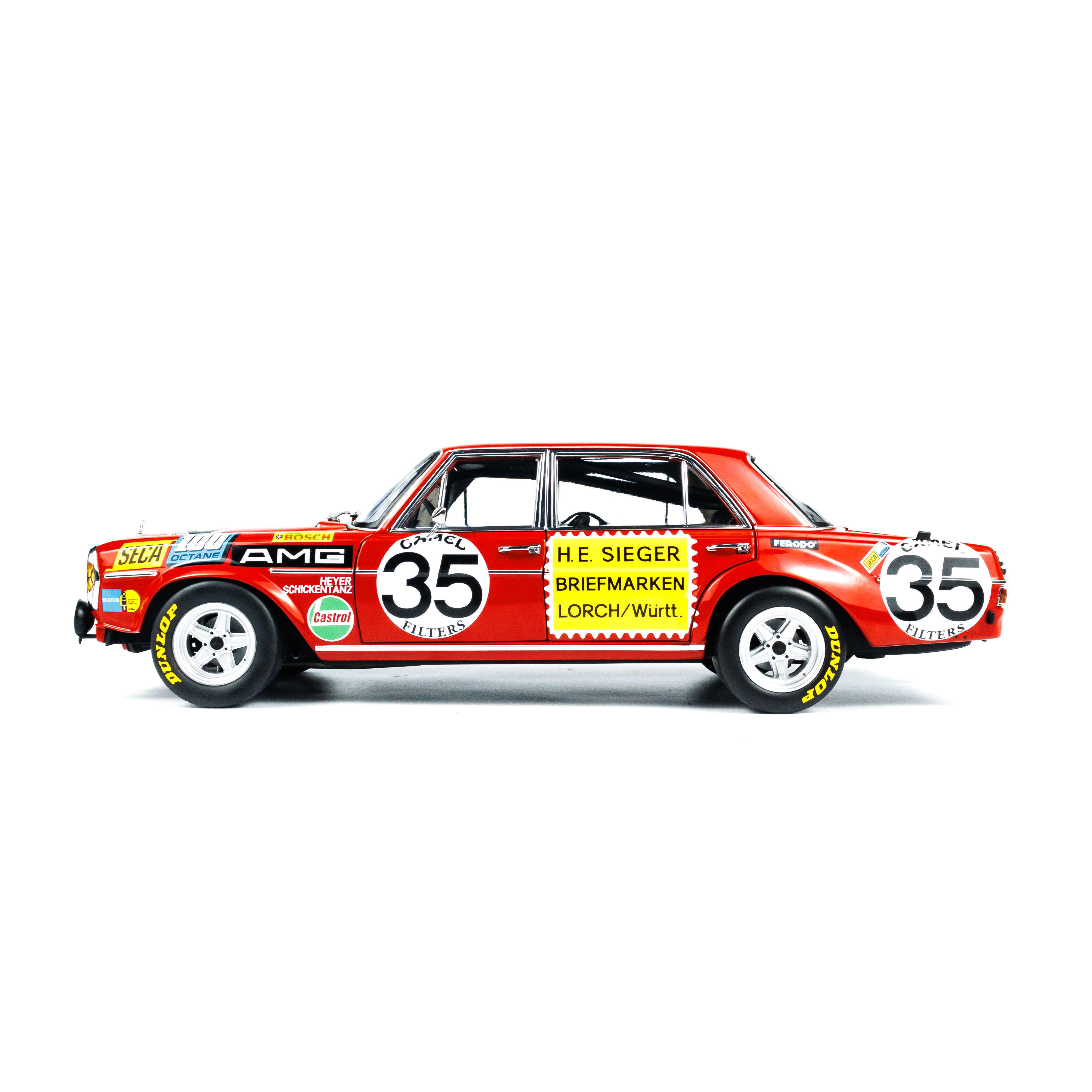 Minichamps 1:18 Mercedes-Benz 300SEL 6.8 24h Spa 1971 Red Pig
