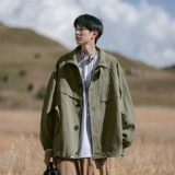 Японская весенняя ретро куртка для отдыха, тренд сезона, в американском стиле, оверсайз, с вышивкой, подходит для подростков