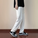 Осенние штаны, повседневные брюки, костюм, в американском стиле, оверсайз, свободный прямой крой