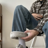 Летние джинсы, штаны для отдыха, в американском стиле, оверсайз, свободный прямой крой