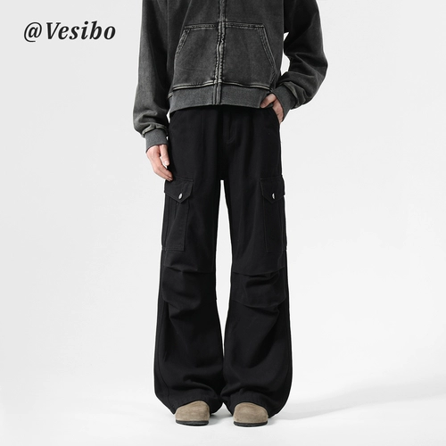 Штаны, парашютист для отдыха, в американском стиле, свободный крой