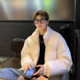 Мужской зимний удерживающий тепло пуховик, ретро куртка с пухом, в американском стиле, оверсайз, увеличенная толщина