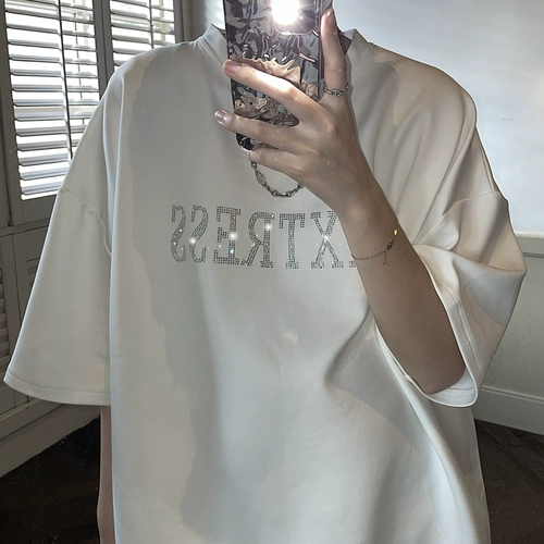 Tide, летняя футболка с коротким рукавом, в американском стиле, короткий рукав, оверсайз