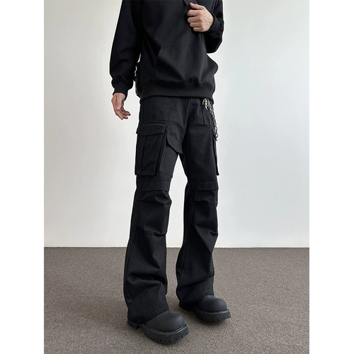 Штаны, универсальный парашютист, в американском стиле, свободный крой