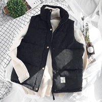 Vest nam mùa thu và mùa đông xuống áo vest cotton dày áo khoác nam nhung kẻ vest vest phiên bản Hàn Quốc của nam triều - Dệt kim Vest áo vest nam thời trang