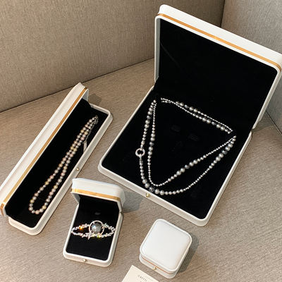 Pearl necklaces, earrings, rings, bracelets, jewelry, gift boxes, packaging boxes, gift boxes, high-end storage boxes