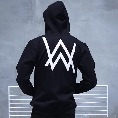 Alan Walker DJ cộng với áo len nhung Alan Walker với cùng một đoạn Faded âm thanh điện tử Alan Walker áo khoác thủy triều áo khoác nam có mũ