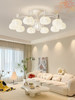 Living Room Ceiling Lamp 2026 New Creative Cotton Lamp Cream Style Modern Simple Crystal Light Luxury Main Hall Lamp
