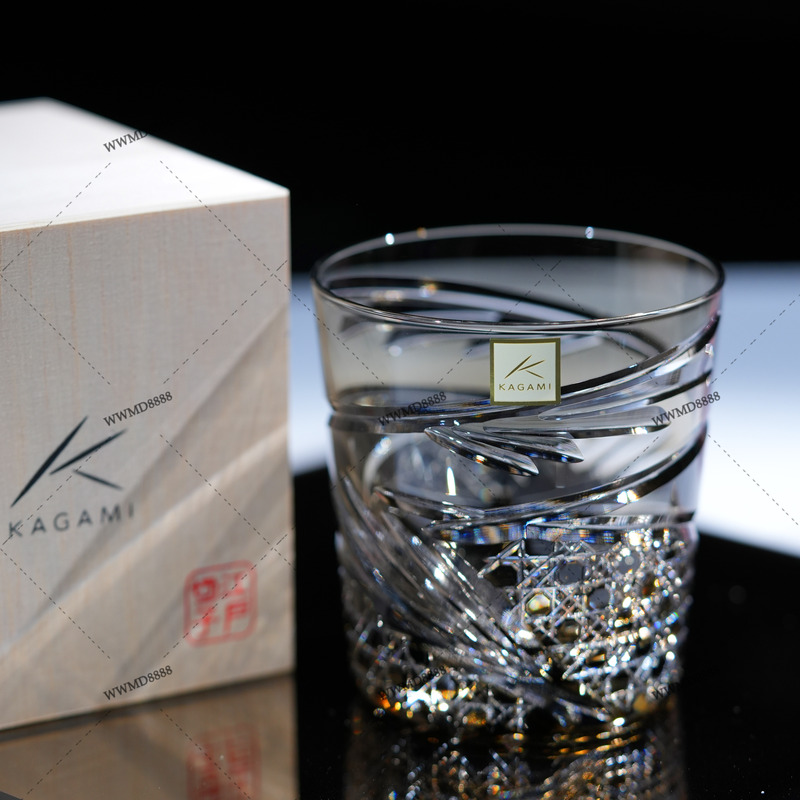Chengdu Physical Store Kagami Edo Kiriko Dance Rock Cup Crystal Glass Foreign Wine Cup Accessible Luxury Whiskey Cup