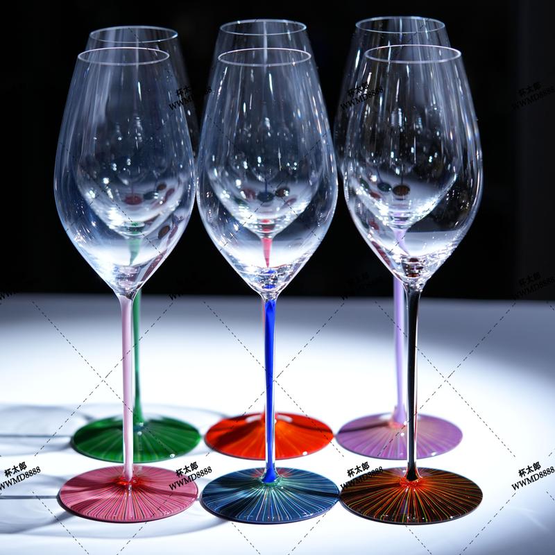 Riedel Japanese Fireworks Hand-Blown Riesling Glass Champagne Glass Crystal Glass Wooden Gift Box