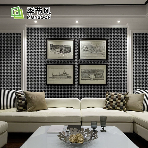 Черно -белое серебряное гальваловое хрустальное стеклянное мозаика