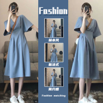 Early spring chic2022 new summer women dress slightly fat and slim fit style design feel small crowddress dress